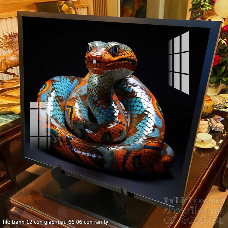 file tranh 12 con giap mau 66 06 con ran ty