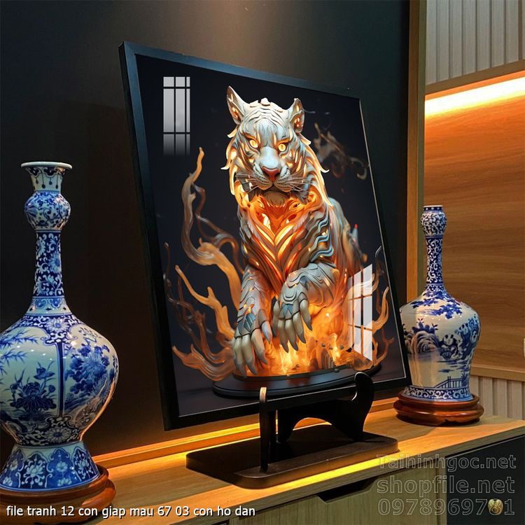 file tranh 12 con giap mau 67 03 con ho dan