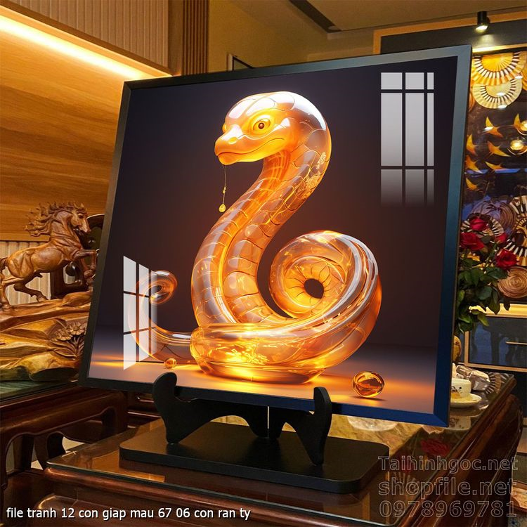 file tranh 12 con giap mau 67 06 con ran ty