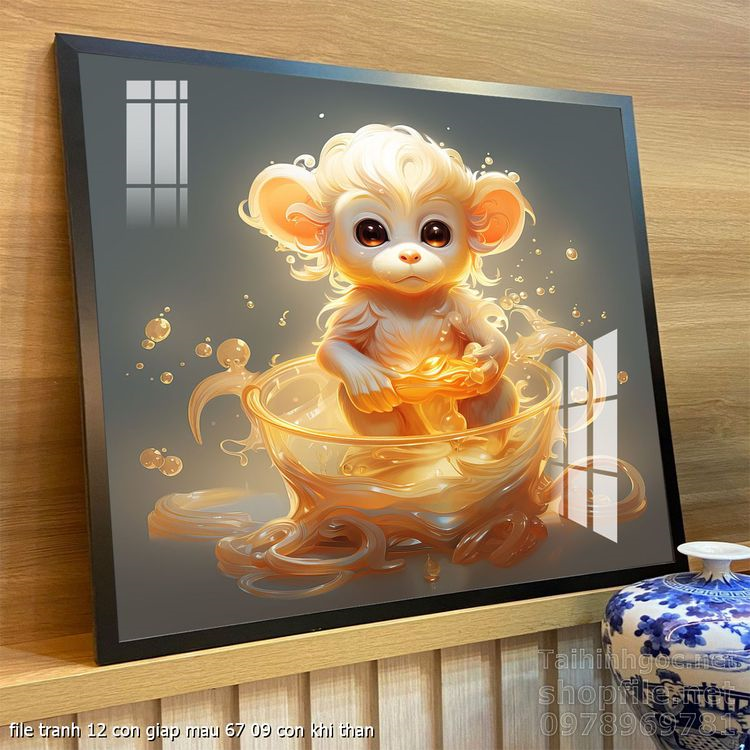 file tranh 12 con giap mau 67 09 con khi than