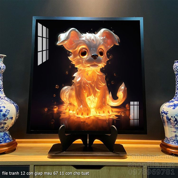 file tranh 12 con giap mau 67 11 con cho tuat