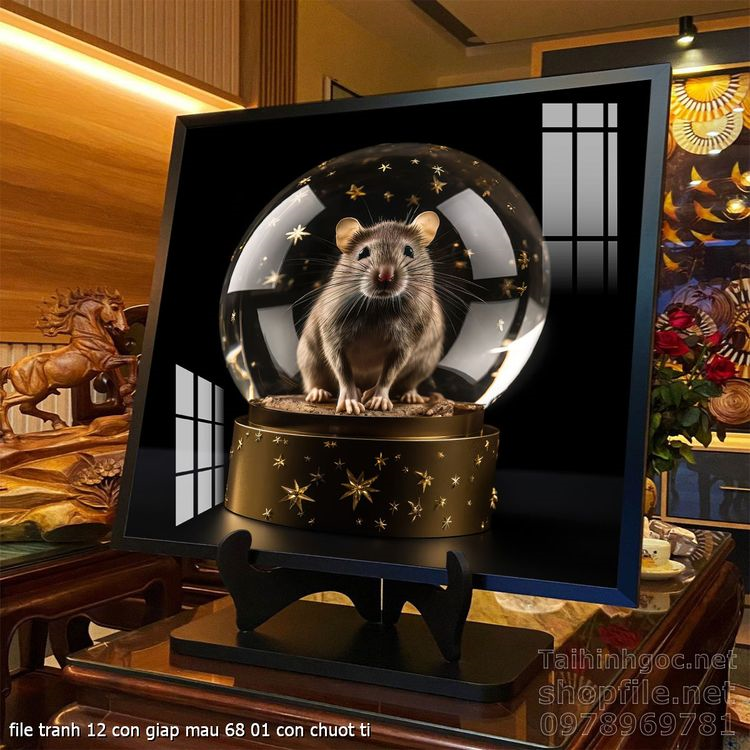 file tranh 12 con giap mau 68 01 con chuot ti