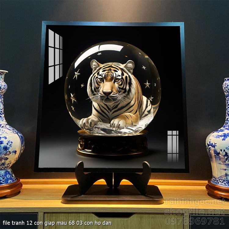 file tranh 12 con giap mau 68 03 con ho dan