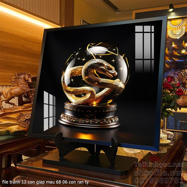 file tranh 12 con giap mau 68 06 con ran ty