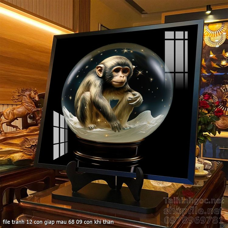 file tranh 12 con giap mau 68 09 con khi than