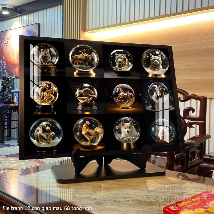 file tranh 12 con giap mau 68 tong hop