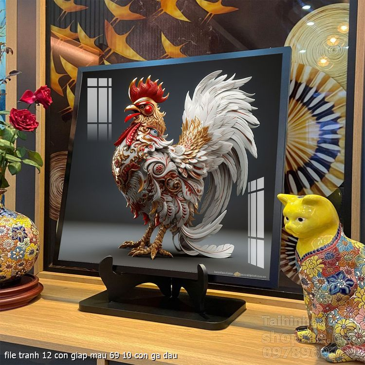 file tranh 12 con giap mau 69 10 con ga dau