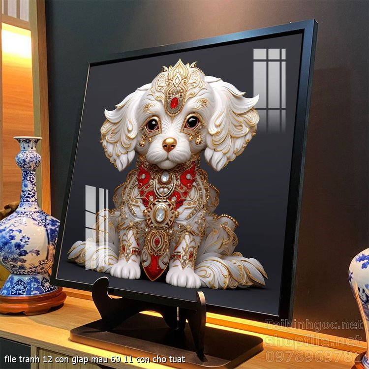 file tranh 12 con giap mau 69 11 con cho tuat