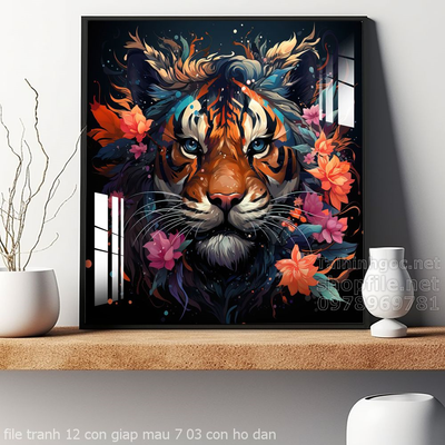 file tranh 12 con giap mau 7 03 con ho dan