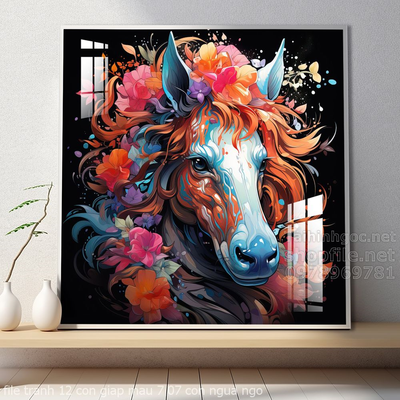 file tranh 12 con giap mau 7 07 con ngua ngo