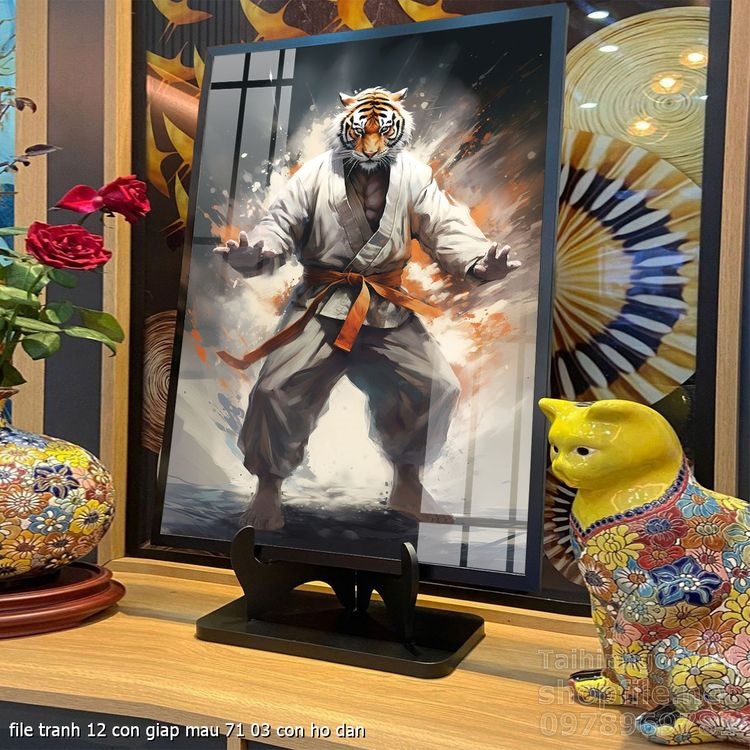 file tranh 12 con giap mau 71 03 con ho dan