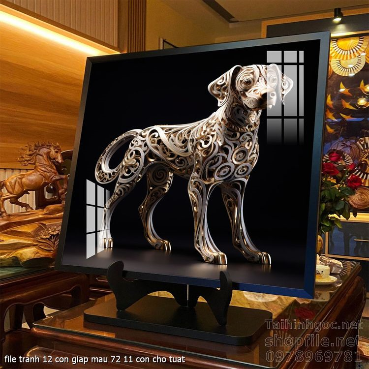 file tranh 12 con giap mau 72 11 con cho tuat