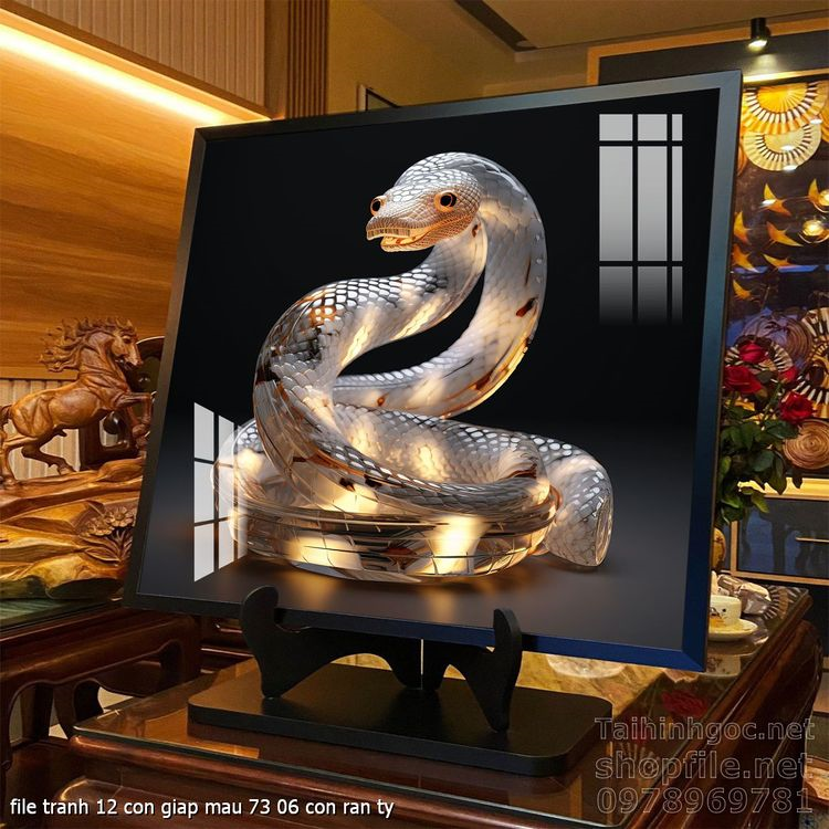 file tranh 12 con giap mau 73 06 con ran ty