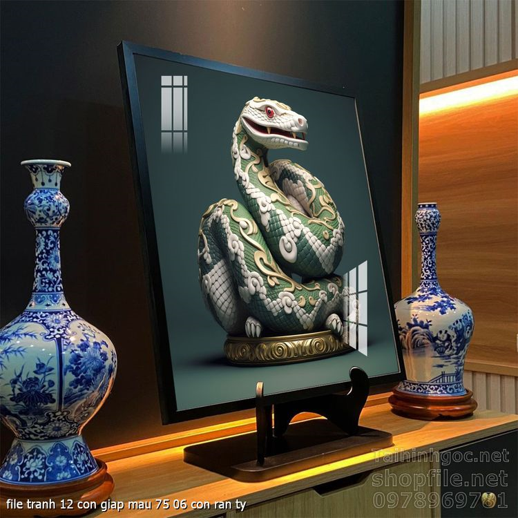 file tranh 12 con giap mau 75 06 con ran ty