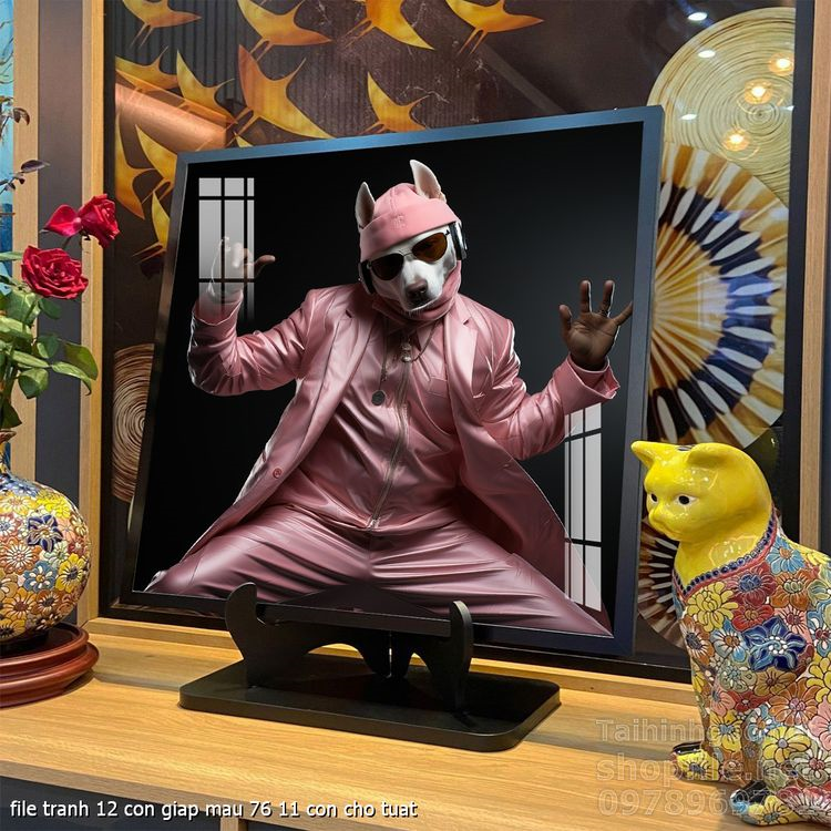 file tranh 12 con giap mau 76 11 con cho tuat