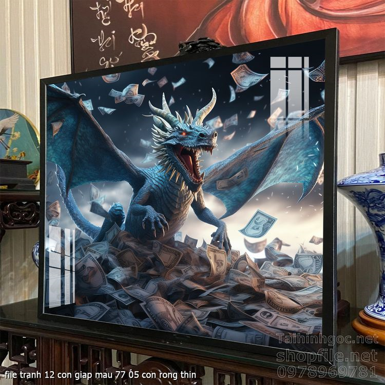 file tranh 12 con giap mau 77 05 con rong thin