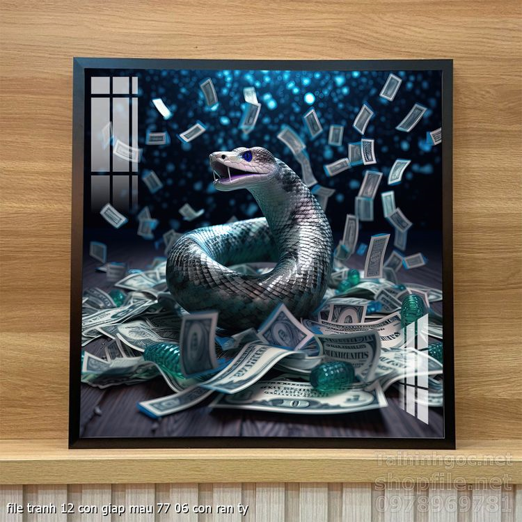 file tranh 12 con giap mau 77 06 con ran ty