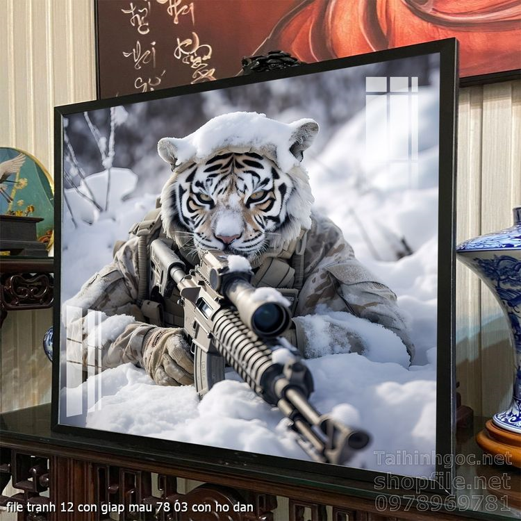 file tranh 12 con giap mau 78 03 con ho dan