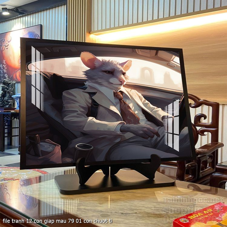 file tranh 12 con giap mau 79 01 con chuot ty