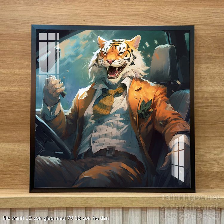 file tranh 12 con giap mau 79 03 con ho dan