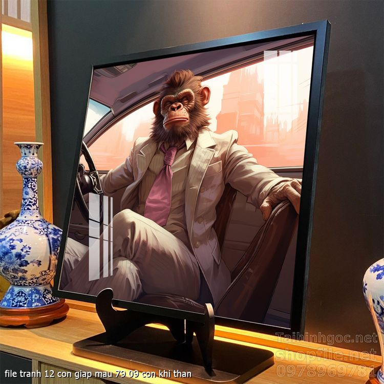 file tranh 12 con giap mau 79 09 con khi than