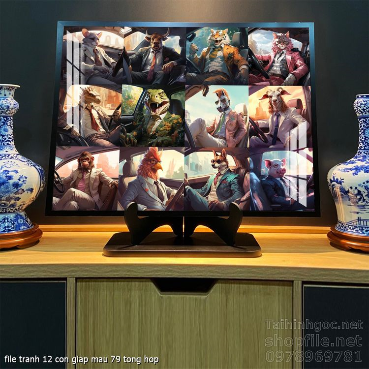 file tranh 12 con giap mau 79 tong hop