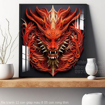 file tranh 12 con giap mau 8 05 con rong thin