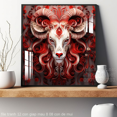 file tranh 12 con giap mau 8 08 con de mui