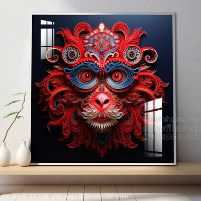 file tranh 12 con giap mau 8 09 con khi than