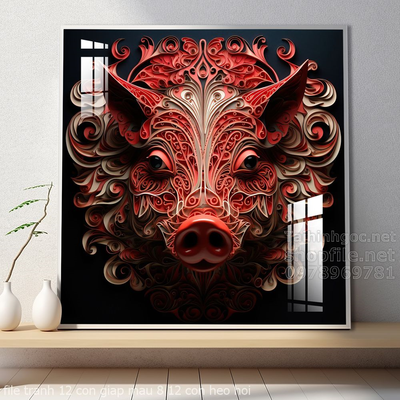 file tranh 12 con giap mau 8 12 con heo hoi