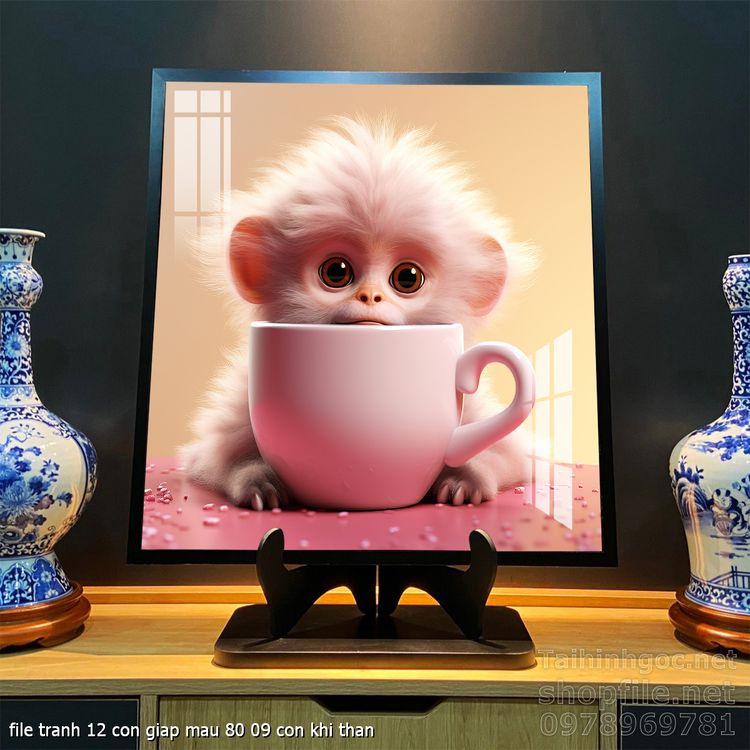 file tranh 12 con giap mau 80 09 con khi than