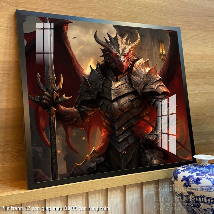 file tranh 12 con giap mau 81 05 con rong thin