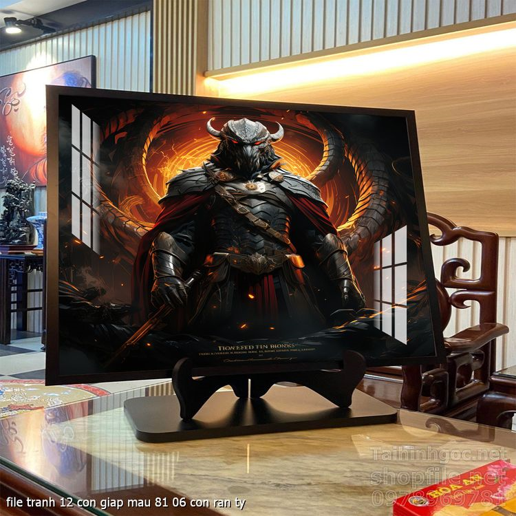 file tranh 12 con giap mau 81 06 con ran ty