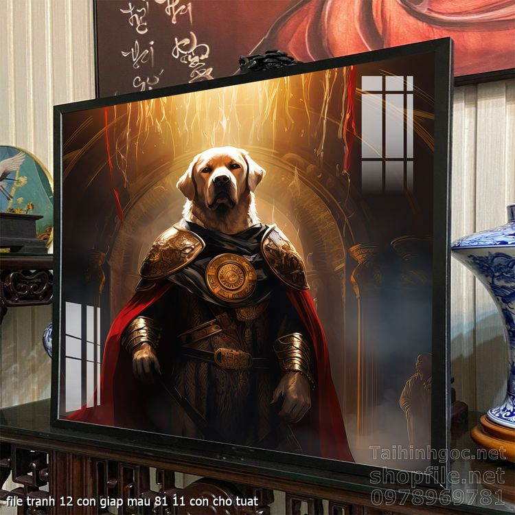 file tranh 12 con giap mau 81 11 con cho tuat