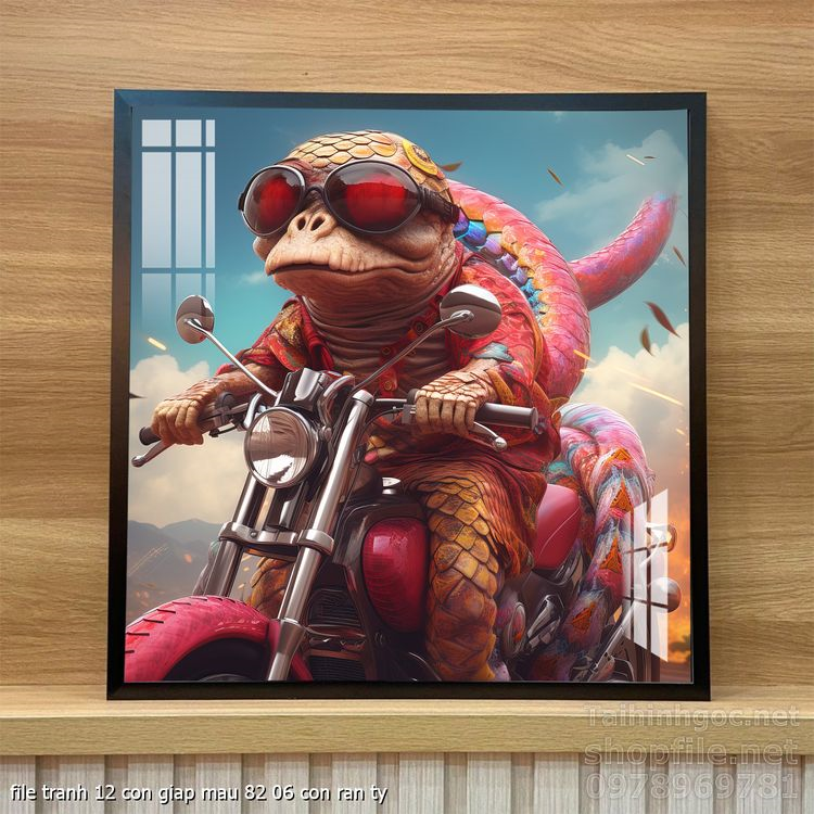 file tranh 12 con giap mau 82 06 con ran ty