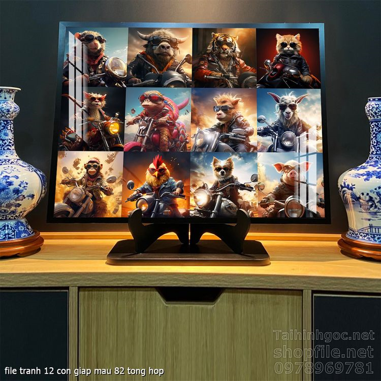 file tranh 12 con giap mau 82 tong hop