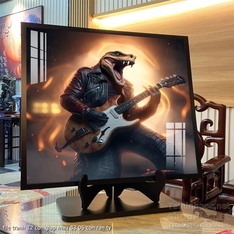 file tranh 12 con giap mau 83 06 con ran ty