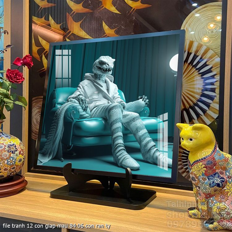 file tranh 12 con giap mau 84 06 con ran ty