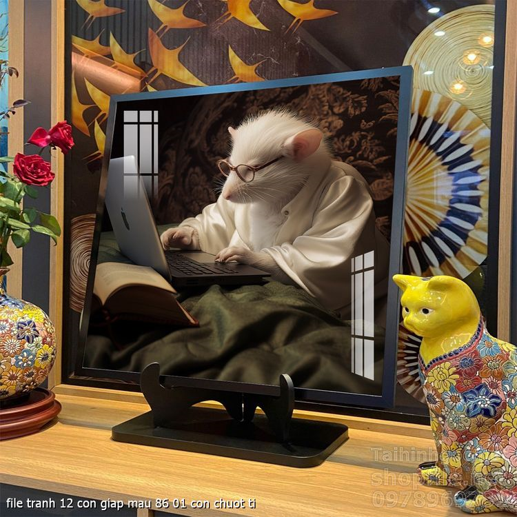 file tranh 12 con giap mau 86 01 con chuot ty