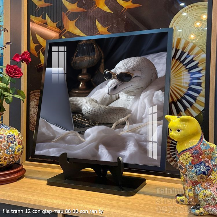 file tranh 12 con giap mau 86 06 con ran ty
