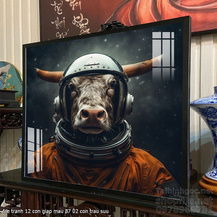 file tranh 12 con giap mau 87 02 con trau suu