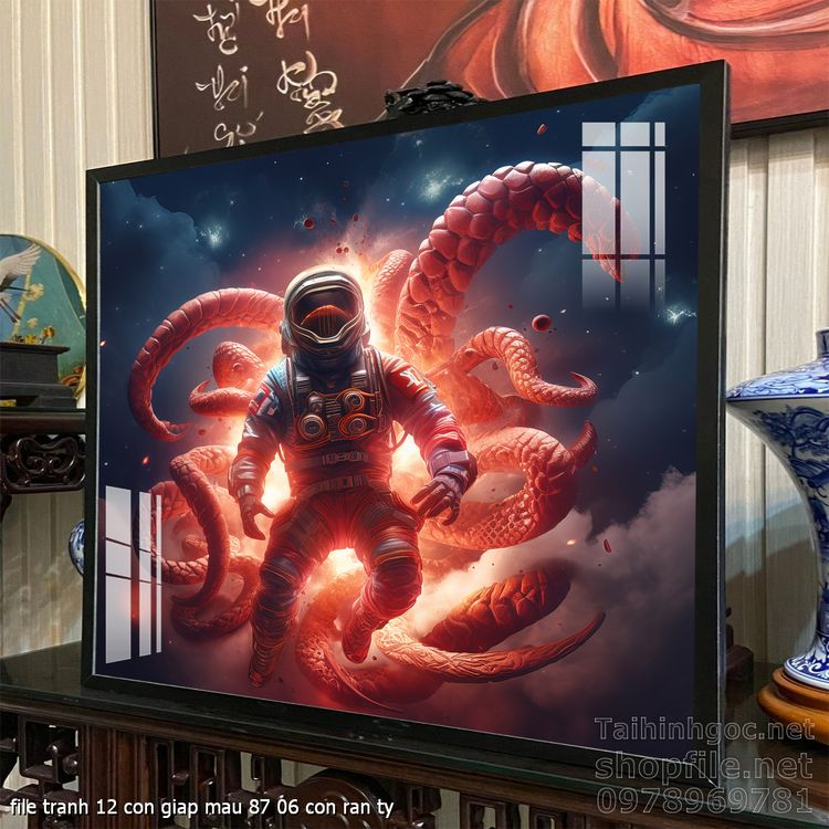 file tranh 12 con giap mau 87 06 con ran ty