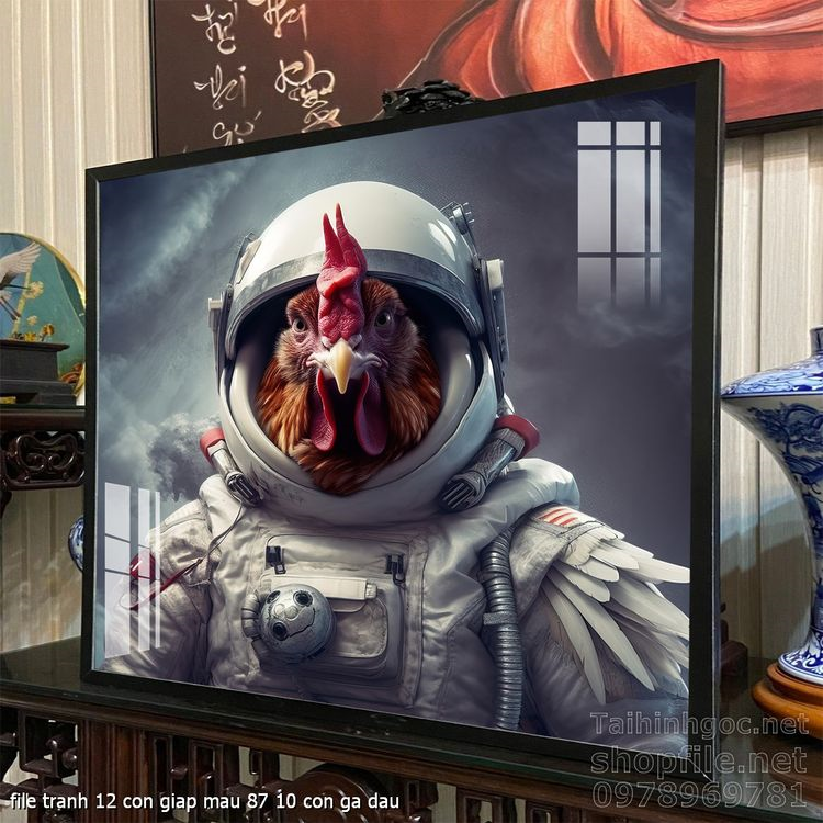 file tranh 12 con giap mau 87 10 con ga dau