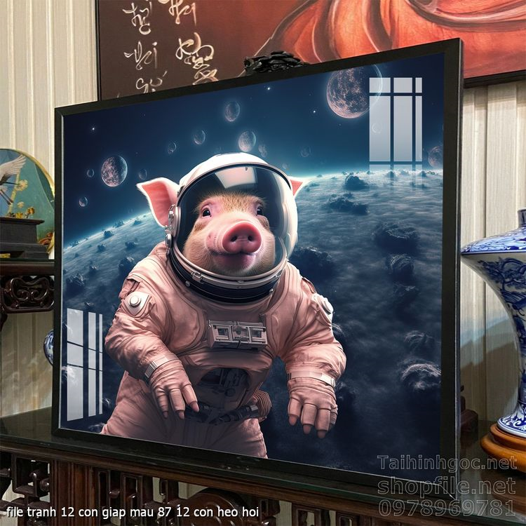 file tranh 12 con giap mau 87 12 con heo hoi