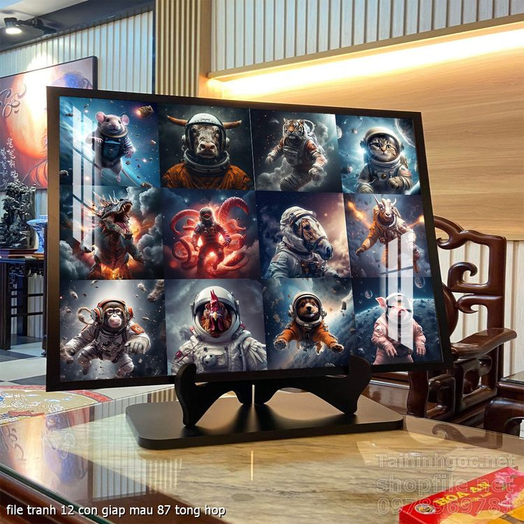 file tranh 12 con giap mau 87 tong hop