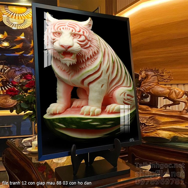 file tranh 12 con giap mau 88 03 con ho dan