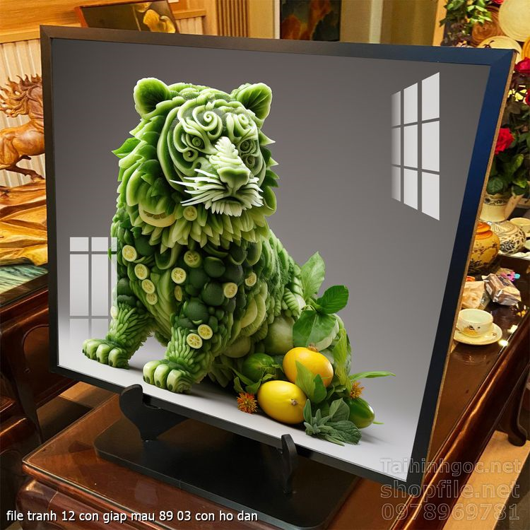 file tranh 12 con giap mau 89 03 con ho dan