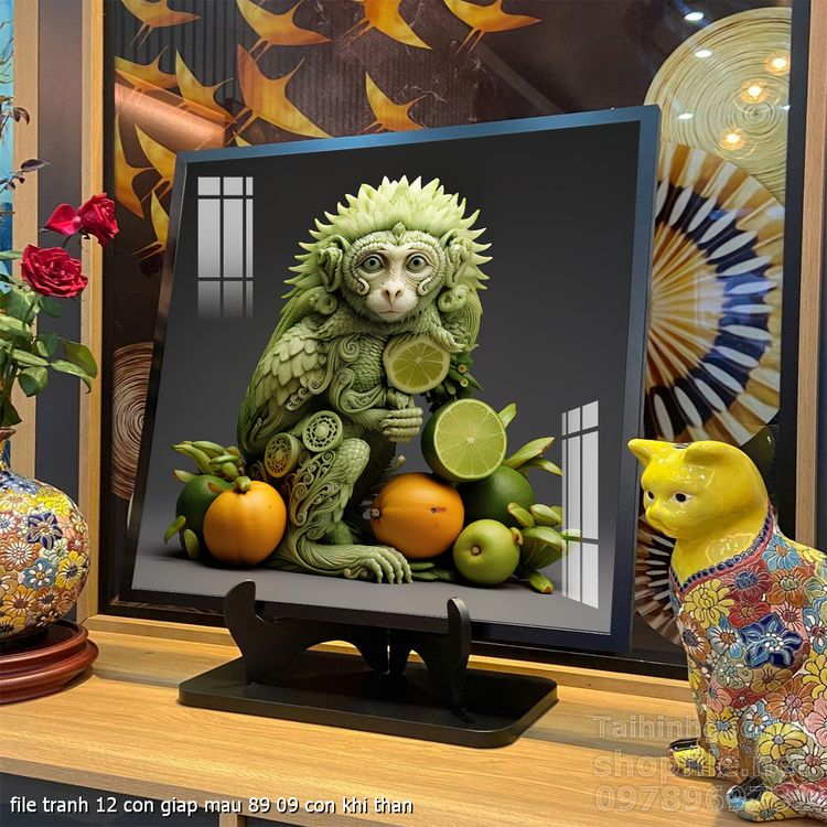 file tranh 12 con giap mau 89 09 con khi than