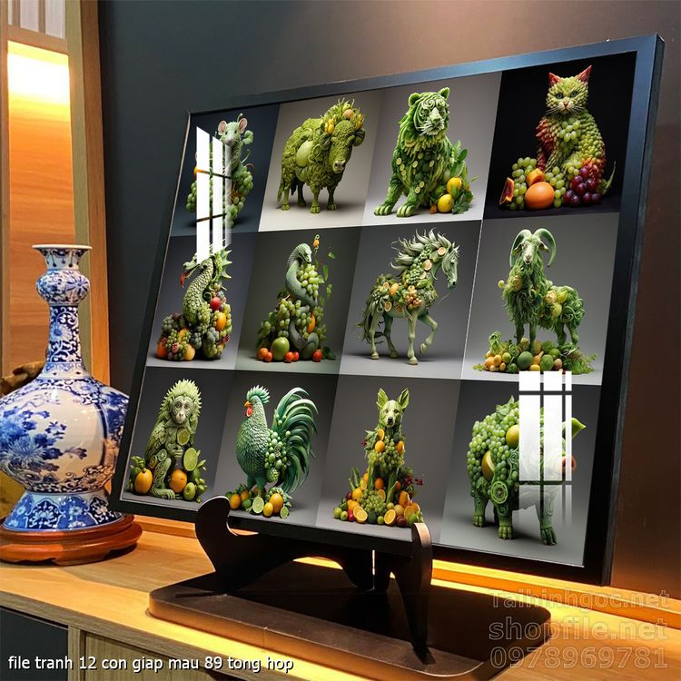 file tranh 12 con giap mau 89 tong hop