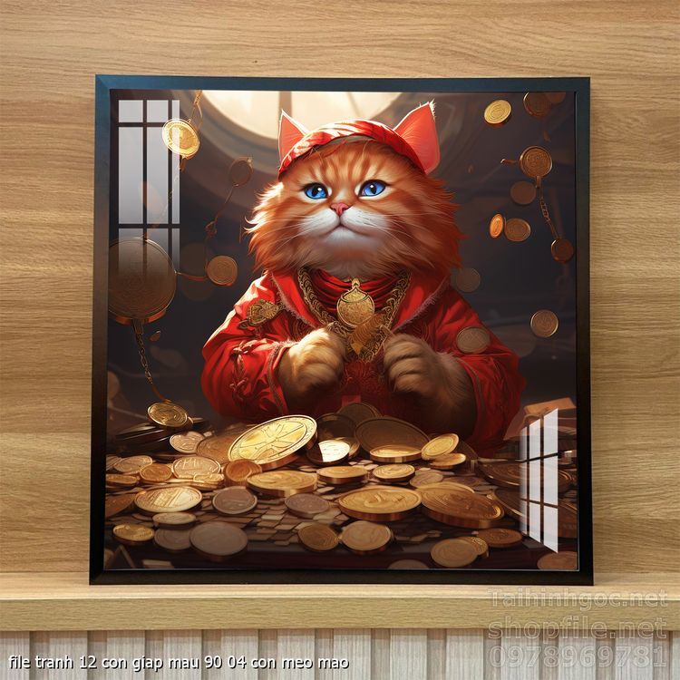 file tranh 12 con giap mau 90 04 con meo mao